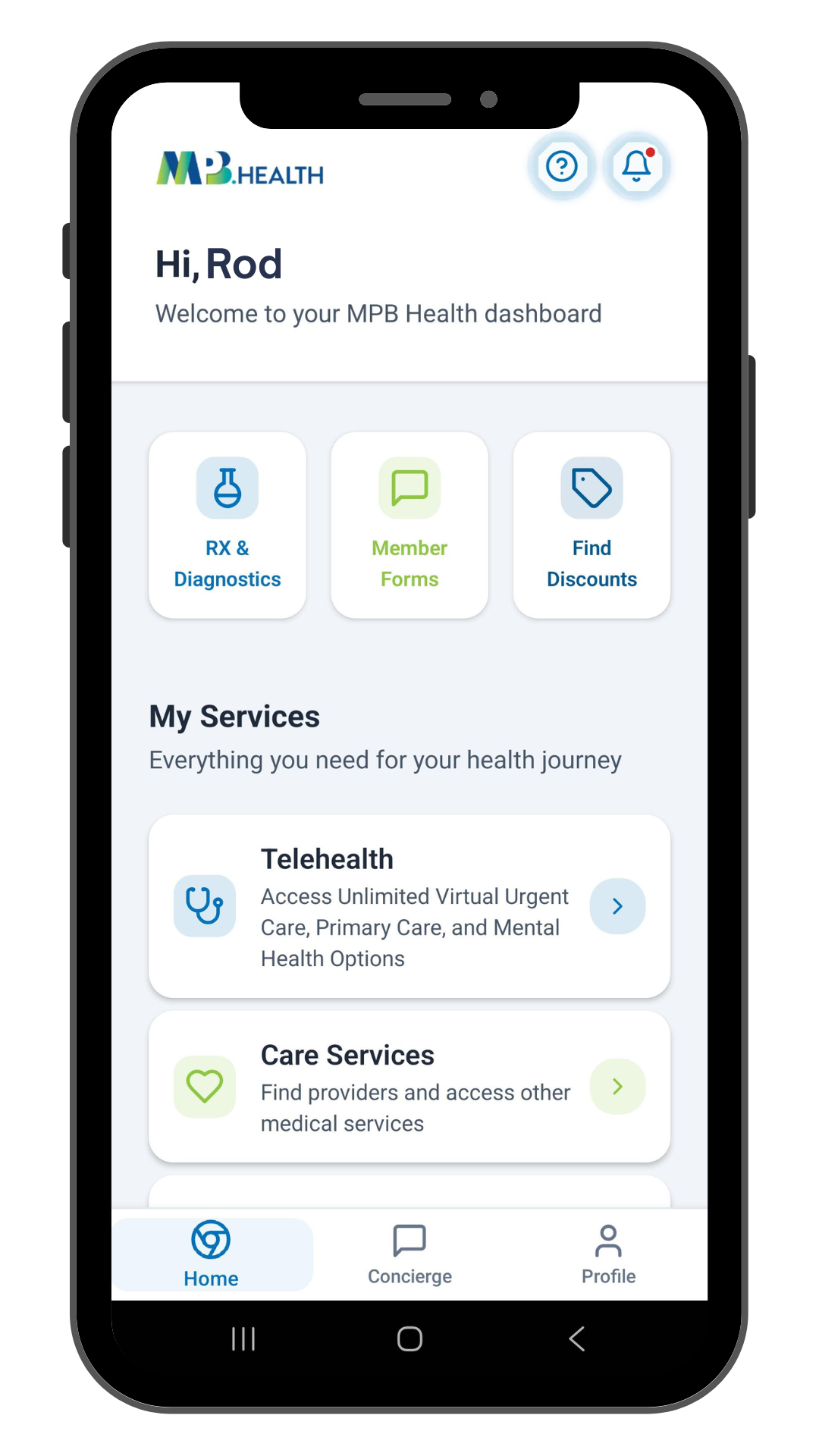 MPB Health Mobile App